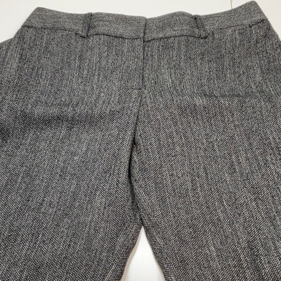 Ann Taylor LOFT Julie Trousers Tweed Black Soft White Gray SIZE 8 - Picture 4 of 11